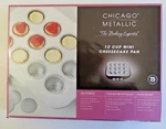 Chicago Metallic Mini Cheesecake Pan 12 Individual Cups Comercial Excellent. Fixed Price $14.99.