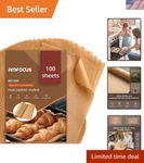 Eco-friendly 9X13 Parchment Paper Sheets 100 Count Non-stick & Biodegradable. Fixed Price $15.99.