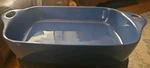 Corningware Creations Blue Stoneware 9X13 Pan Casserole Dish Baking Lasagna Vntg. Fixed Price $39.96.