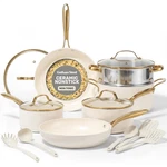 Gotham Steel 15 Pc Pots And Pans Set Non Stick Ceramic Cookware. Fixed Price $115.99.