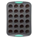 Trudeau Structure Silicone Muffin Pan, PAN-24 Cup, Grey/mint. Fixed Price $48.09.