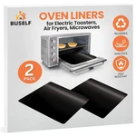 Buself Toaster Oven Liner Compatible With 9X11 Inches, Black 2 Pack. Fixed Price $19.19.