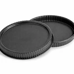 2 Pampered Chef Torte Pan Set 10.5 Round With Fluted Sides #1706 New No Box. Fixed Price $14.08.