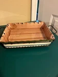 Temptations Presentable Ovenware 12.25X9.25 Casserole Dish W/ Wire Rack & Trivet. Fixed Price $20.00.