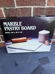 Fox Run 3827 Marble Pastry Board White, 16 20 0.75 Inches 1984 New Box. Fixed Price $149.90.