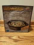 Vtg. Nos Wear-ever Glass Ovenware Silver Stone American Wheat Casserole 1.5 Qt. Fixed Price $12.50.