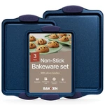 Bakken Kitchen Baking Pan - Nonstick Coating, Carbon Steel Bakeware Sets .... Fixed Price $27.60.