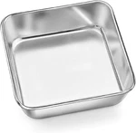 P&p Chef Square Baking Cake Pans, Small Stainless Steel Lasagna Brownie For. Fixed Price $16.99.