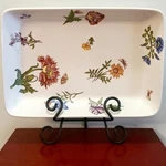 Cordon Bleu Bia Caroline Floral Rectangular 15" Casserole / Baker Dish - 1990S. Fixed Price $99.00.
