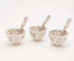Temp-tations S/3 Dip & Sauce CUPS,3 Spreaders, Taupe Single Serving K51577. Fixed Price $18.95.