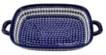 Polish Pottery Rectangular Baking Dish With Handles By Zaklady Boleslawiec. Fixed Price $209.00.