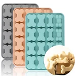 Dog Bone Silicone Mold Set Non-stick Pet Treat Baking Tray 3 Pack Pcs. Fixed Price $13.95.