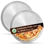 Kevenal Stainless Steel Pans Inch, Pizza-pan 12",. Fixed Price $23.23.