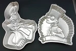 Lot Wilton Cake Pan Molds Bugs Bunny 502-7598 The Simpsons Bart 2105-9002. Fixed Price $9.98.