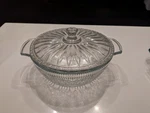 Pioneer Woman Adeline 2.5QT Round Clear Glass Casserole Dish With Lid. Fixed Price $12.50.
