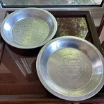 Vintage Bakers Square Pie Pans Set Of 2 9 Aluminum, 1 Solid & Perforated. Fixed Price $18.95.