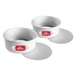 PCC73SET 2 Pcs Anodized Aluminum Round Cheesecake Pan Baking Mold 7X3 Inch. Fixed Price $39.13.