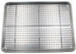 Baking Sheet With Wire Rack Set 13" X 18" Single W/ Half Pan Stainless. Fixed Price $30.82.