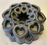 Wilton Sweet Love Heart Bundt 3D Ultra Bake 9" Pan W/liner Heavy Duty Wedding. Fixed Price $79.95.