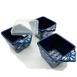 Temptations Presentable Ovenware By Tara Carved Old World Blue Baking Dish 3 Pcs. Fixed Price $36.88.