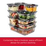 Rubbermaid Brilliance 10-PC. Glass Food Storage Container Set. Fixed Price $46.55.