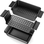 Tlazz 2 Pack Pan With Drain Tray, Non Stick Drip. Fixed Price $24.99.