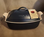 Le Creuset Heritage Stoneware Deep Covered Baker, 4 1/2-QT Retired Color. Fixed Price $139.99.
