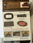 Perfect Brownie Delux Pan Set Divider Insert & Plastic Ez Storage Carry-on Lid. Fixed Price $15.00.