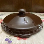 Longaberger Woven Traditions 6" Inch Pie Plate Lid -chocolate 32334170- Nib. Fixed Price $8.99.