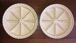 Chantal 7.25" Sections Divided Pie Pan Dish Baker Ivory 93KA-2183. Fixed Price $15.00.