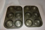 Vtg Kitchen Ekco Chicago Muffin Tins Cupcake Pan Usa Baking. Fixed Price $9.99.