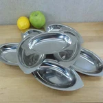 Winco ADO-8 Stainless Oval Au Gratin Dish Oz. Set. Fixed Price $16.50.
