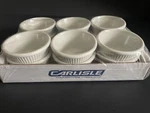 12 Count Dozen Carlisle S287-842 Bone Fluted Melamine Ramekin. Fixed Price $24.95.
