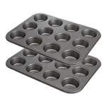 Goodful Nonstick Muffin Pan Set Heavy Duty Carbon Steel Quick Release Coating. Fixed Price $41.55.