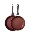 Paderno Classic Frying Pan, Pfoa-free, Non-stick, Maroon 2-PACK 26CM & 30CM. Fixed Price $130.26.