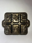Nordic Ware Harvest Mini Loaf Pan Pumpkin Turkey Acorns Fall Leaves Squirrel Fun. Fixed Price $14.99.