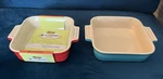 Creuset 13 Cm Square Casserole Baking Dish New Pair 5" X. Fixed Price $45.00.