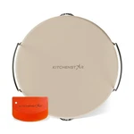 Kitchenstar 12-INCH Pizza Stone For Oven Bbq Grill With Handles, Round, 5.... Fixed Price $39.51.