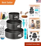 Complete 100PCS Cake Baking Set Non-stick Pans & Decorating Tools. Fixed Price $34.99.