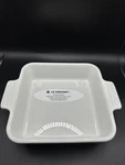 Le Creuset Square Small Baking Dish Stoneware, White, 14CM 5"X5". Fixed Price $23.99.