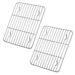2 Pack Stainless Steel Wire Cooling Rack For Baking Cooking Toaster Oven, 9X7". Fixed Price $13.83.