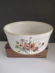 Aplico France Bia Cordon Bleu Ribbed Floral Porcelain Baking Dish - Approx. 7". Fixed Price $28.00.