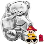 Vtg Wilton Teddy Bear Cake Pan 1995 #2105-8257 Aluminum 13X9.5X2 Discontinued. Fixed Price $19.99.