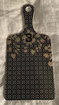 Anthropologie French Bistro Cheese Cutting Board Eliza Tile Monogram. Fixed Price $20.00.