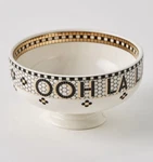 New Anthropologie Bistro Tile Nut Bowl Cereal Snack Candy French Ooh Lala Chic. Fixed Price $34.00.