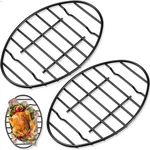 Pcs Roasting Rack Pan Approximately 12 8.5 Inch Oval Cooling Coo.... Fixed Price $31.45.