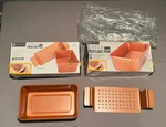 Eternal Copper Meat Loaf Pan 12X5.75X3 Non Stick Removable Tray New Set Of. Fixed Price $25.00.
