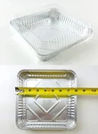 8" X Square Aluminum Foil Cake W/clear Dome Lid 50 Sets - Disposable Pans. Fixed Price $49.99.