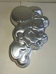Vintage Smurfette Cake Pan Wilton #502-4017 Peyo 1983 Holding Balloons. Fixed Price $8.00.