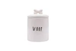 Creative Co-op Woof Jar With Bone Handle Lid 6" Round X 8.5" Tall. Fixed Price $29.13.